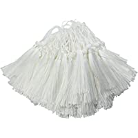100 unids 13 cm - 5 Pulgadas Sedoso Hilo Marcador de Borlas con 2-pulgadas Cord Loop y Pequeño Nudo Chino Para la…